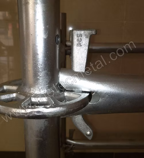 Andaime de sistema certificado SGS/TUV, andaime redondo Ringlock Rossete Flange, andaime versátil, andaime de aço galvanizado certificado Layher Ringlock para venda